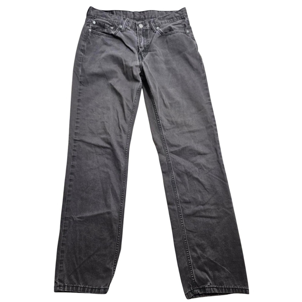 Levis 514 Straight Fit Jeans Mens 32x32 Charcoal Gray Dark Wash Denim Pants